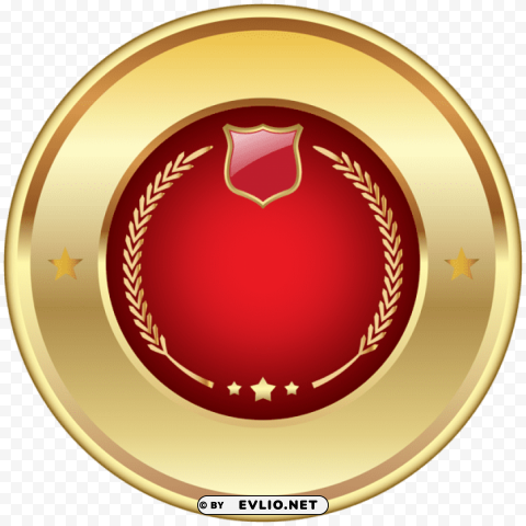 seal badge red PNG with cutout background