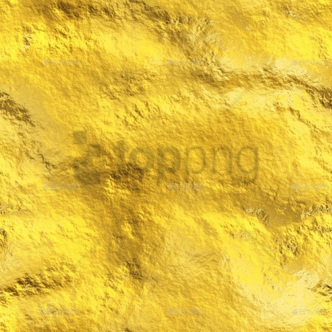 seamless gold texture Isolated Artwork on Transparent Background PNG