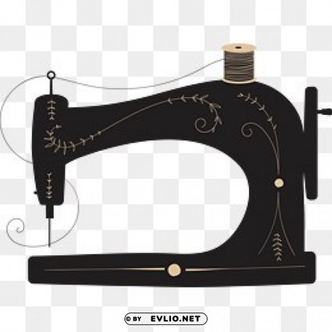 sewing machine vector PNG for business use