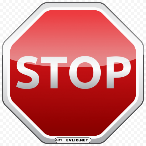 sign stop PNG files with clear background bulk download