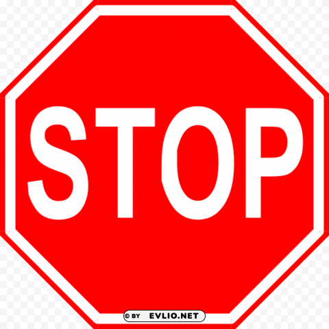 sign stop PNG files with transparency