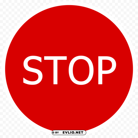 sign stop PNG transparent elements complete package