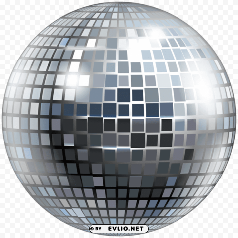 silver disco ball transparent Clear PNG image