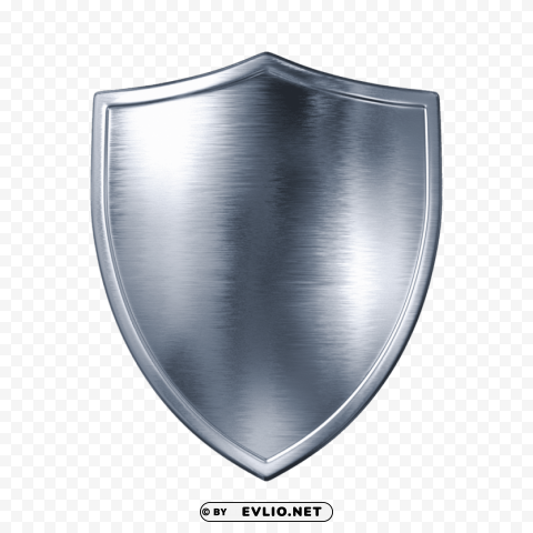 silver sheild Isolated Item in Transparent PNG Format clipart png photo - 805d003a