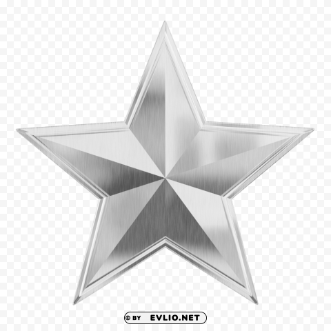 PNG image of silver star Free PNG images with clear backdrop with a clear background - Image ID 4b46ba54