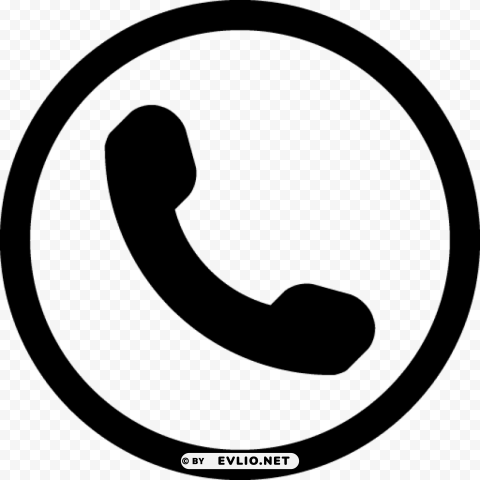 simple phone n in circle HighQuality Transparent PNG Object Isolation