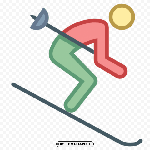 skiing PNG Graphic with Isolated Clarity