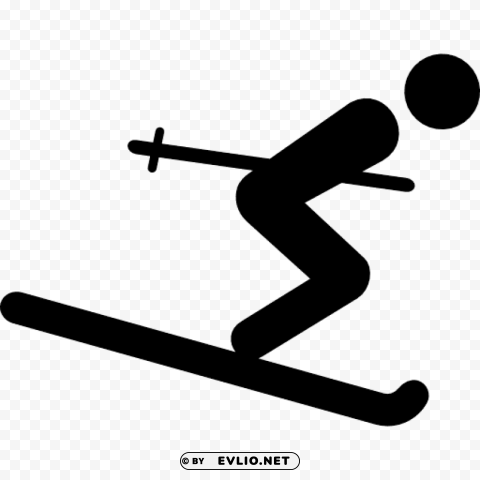 Skiing PNG Image Isolated With High Clarity