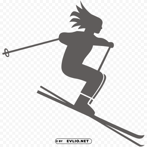 Skiing PNG Image With Clear Background Isolation