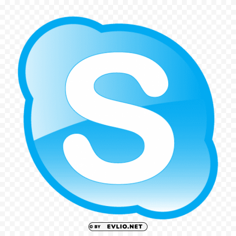 skype PNG Image Isolated on Clear Backdrop