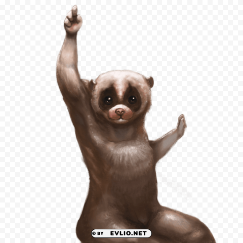 slow loris meme character PNG images with clear alpha channel broad assortment