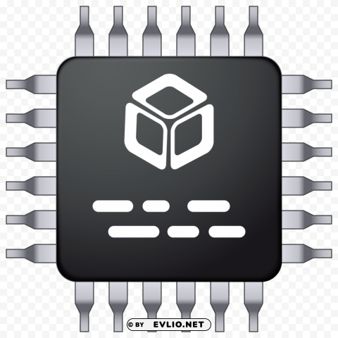 smd computer chip PNG Isolated Object with Clarity