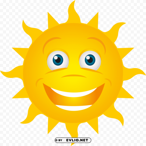 smiling sun PNG files with clear background variety