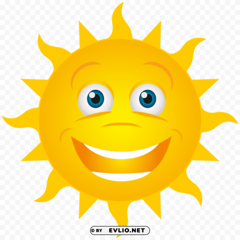 smiling sun Transparent picture PNG