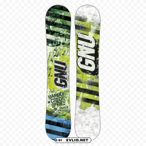 Snowboard Clear Background PNG Isolated Graphic Design