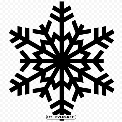 Snowflake Isolated PNG on Transparent Background