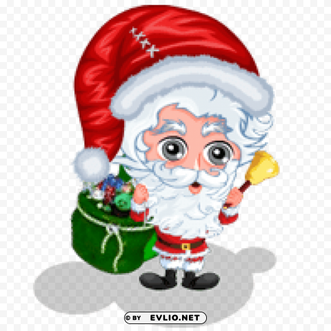 snowville santa PNG Image with Isolated Graphic Element