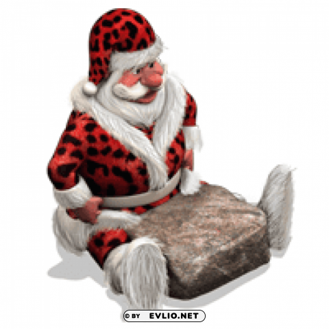 snowville santa chair PNG Image with Isolated Transparency