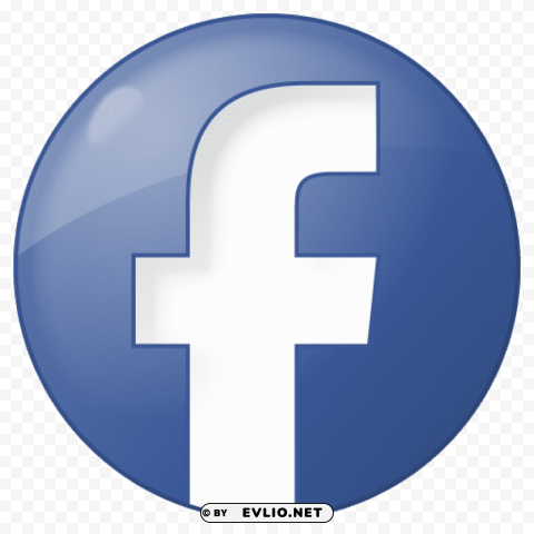 social facebook button blue logo PNG Image with Transparent Isolation