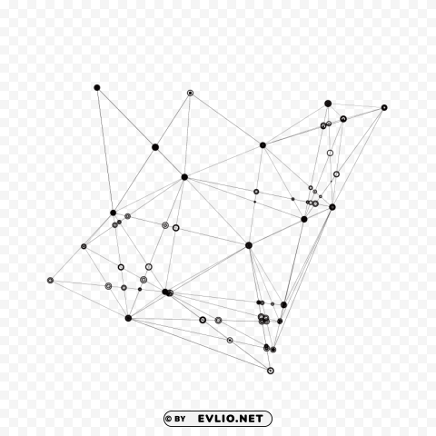 Space connection lines Transparent PNG Isolated Element with Clarity