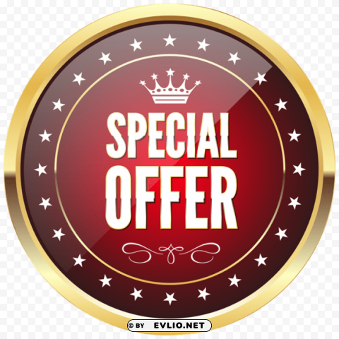 special offer badge transparent Clear Background PNG Isolated Design