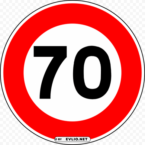 speed limit road sign PNG for educational use