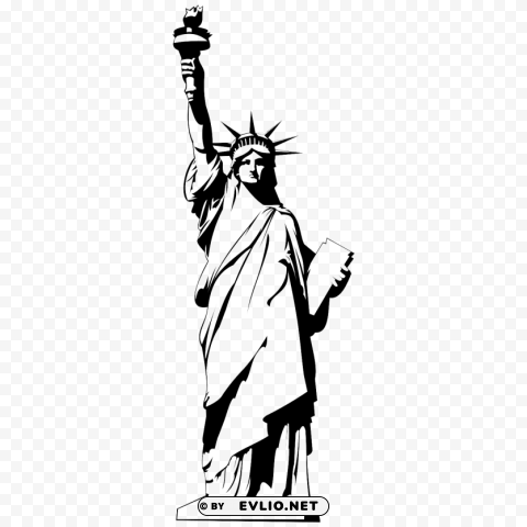 statue of liberty Transparent PNG Isolated Design Element