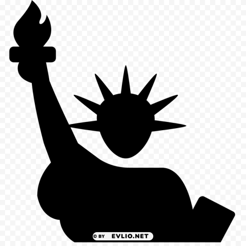 statue of liberty PNG Image with Transparent Isolation
