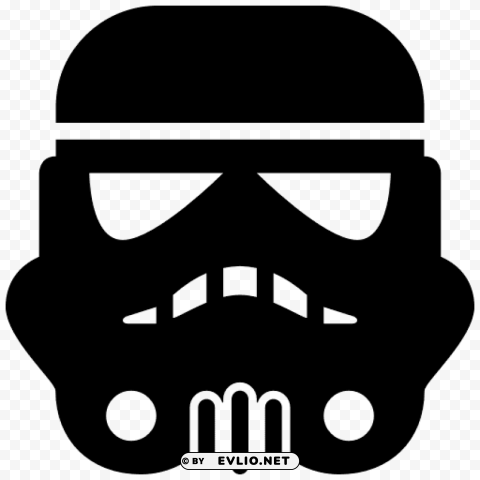 stormtrooper helmet Isolated Item with Transparent Background PNG clipart png photo - 8cf822f4