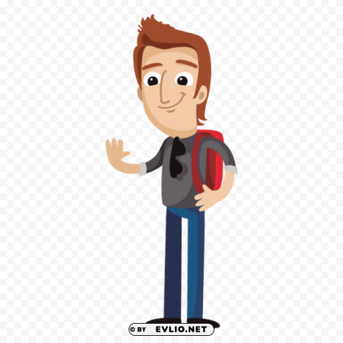 student's PNG with no background diverse variety