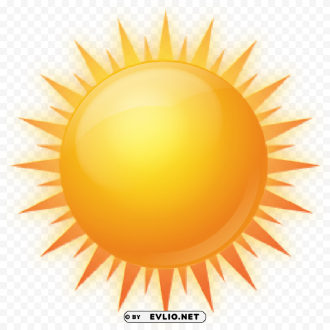 sun Isolated Item on Transparent PNG