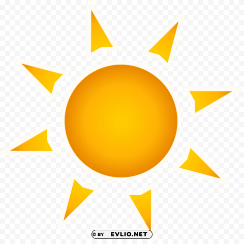 sun Transparent Background Isolated PNG Character clipart png photo - 6351452b