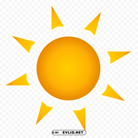 Sun High-quality Isolated Item On Clear Background PNG