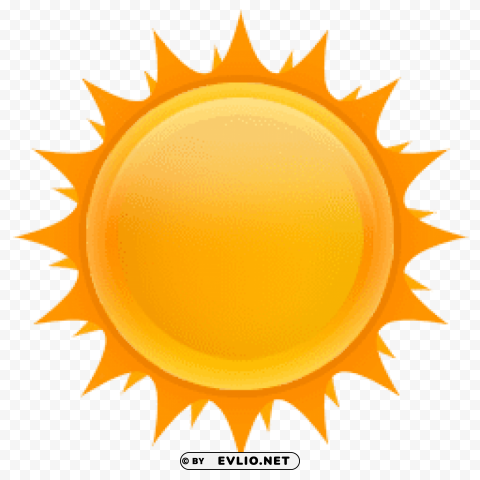 Sun PNG With Clear Isolation On Transparent Background