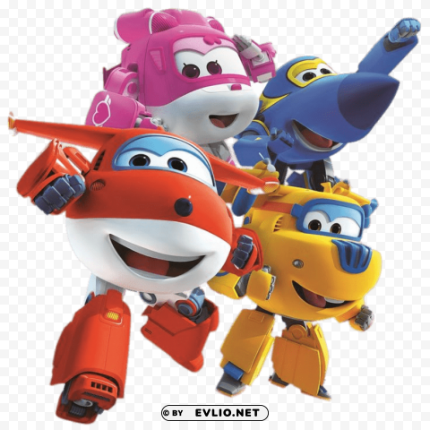 Super Wings Friends Transparent PNG Graphics Library