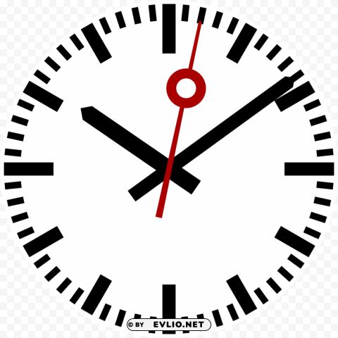 swiss railway clock face Clear PNG pictures package