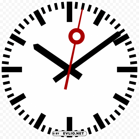 Swiss Railway Clock Face Clear PNG Pictures Package