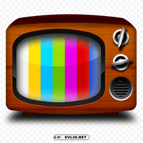 Television Set Vintage Drawing PNG Files With Alpha Channel