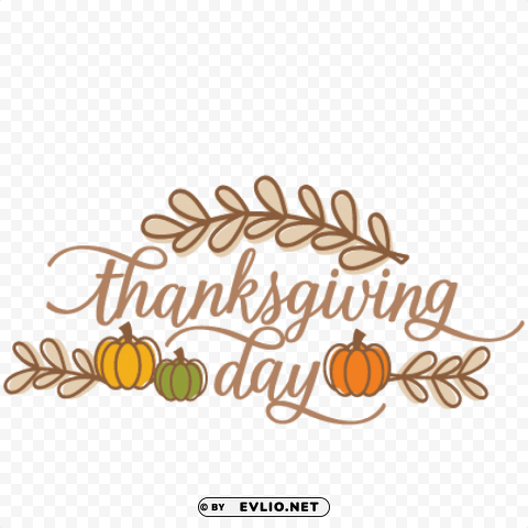 thanksgiving day logo HighQuality PNG Isolated on Transparent Background