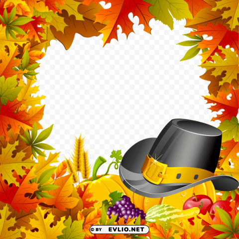 thanksgiving transparent frame PNG images free