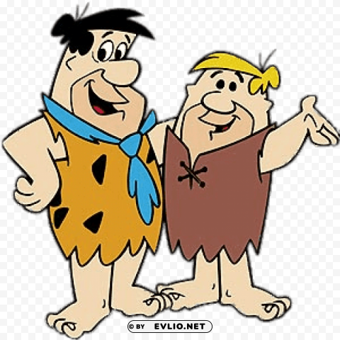the flintstones fred and barney PNG Graphic with Transparent Background Isolation