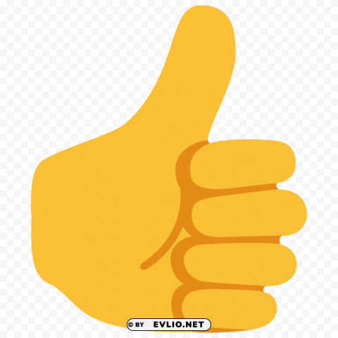 thumbs up emoji yellow skin Transparent PNG images for graphic design