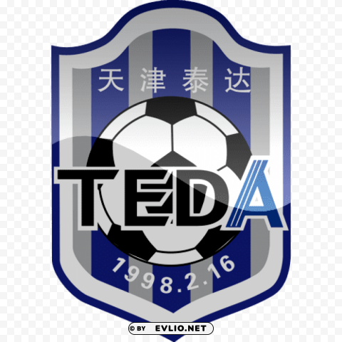 Tianjin Teda Fc Football Logo Isolated Design Element In Transparent PNG