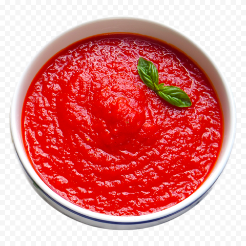 Tomato Sauce In A Ceramic Bowl HD PNG Image with Transparent Isolated Graphic Element - Image ID 1d027af8