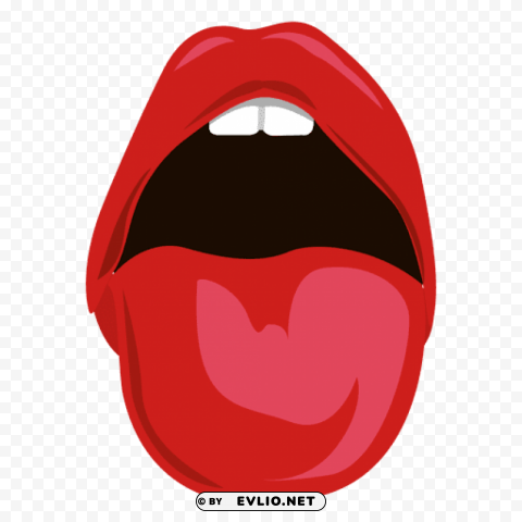 Tongue PNG Graphic With Clear Background Isolation