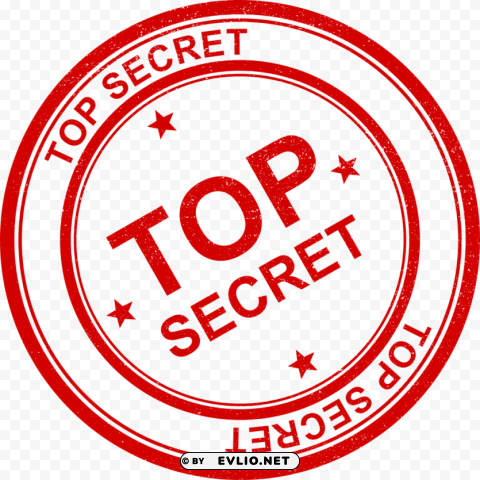 top secret stamp Isolated Design Element on PNG