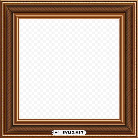  Brownframe Isolated Item On Transparent PNG Format