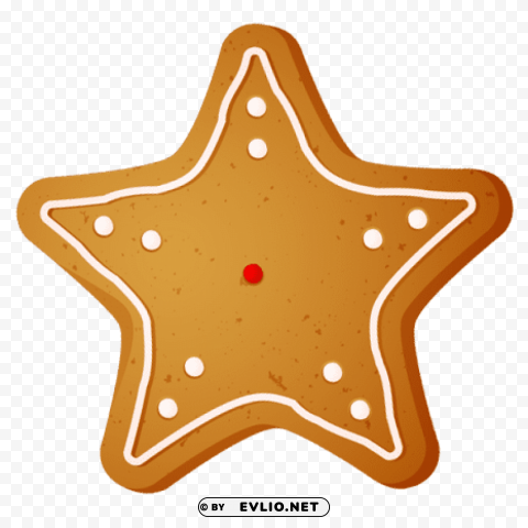  christmas star cookie PNG transparent images for printing