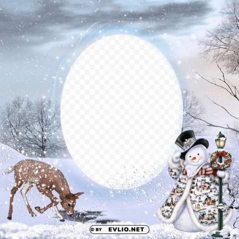  Christmas Winterframe PNG Transparent Vectors