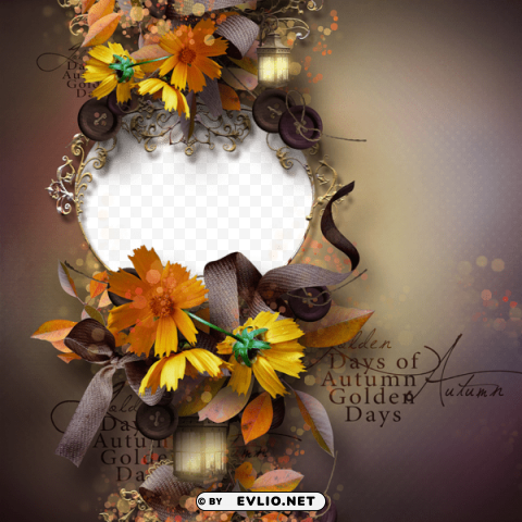  Elegant Autumnframe PNG Images Transparent Pack